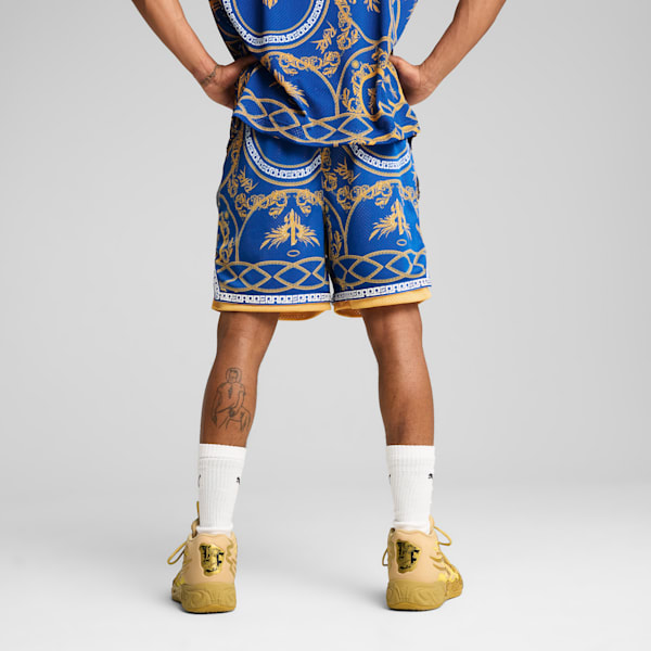PUMA x LAMELO BALL Golden Child Men's Basketball Shorts, PUMA Team Royal-AOP, extralarge