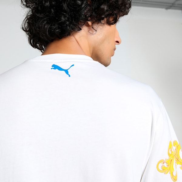 Melo Golden Men's Oversized Basketball Tee, PUMA White, extralarge-IND