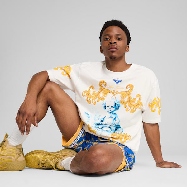 PUMA x LAMELO BALL Golden Child Men's Basketball Tee, PUMA White, extralarge