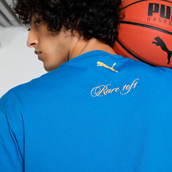 Melo Golden Men's Oversized Basketball Tee, PUMA Team Royal, extralarge-IND