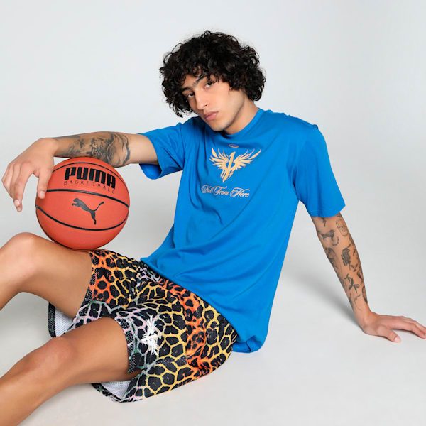 Melo Golden Men's Oversized Basketball Tee, PUMA Team Royal, extralarge-IND