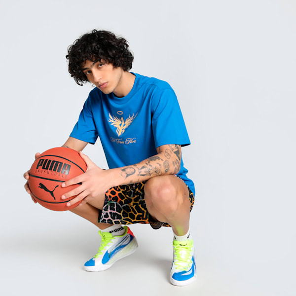 Melo Golden Men's Oversized Basketball Tee, PUMA Team Royal, extralarge-IND
