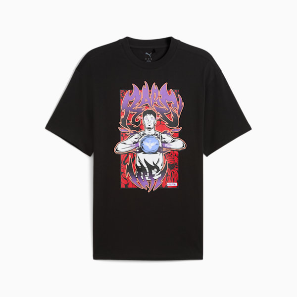 Playera de básquet Melo Phoenix I para hombre, PUMA Black, extralarge