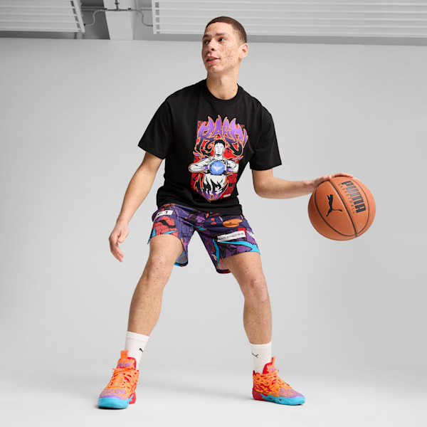 Playera de básquet Melo Phoenix I para hombre, PUMA Black, extralarge