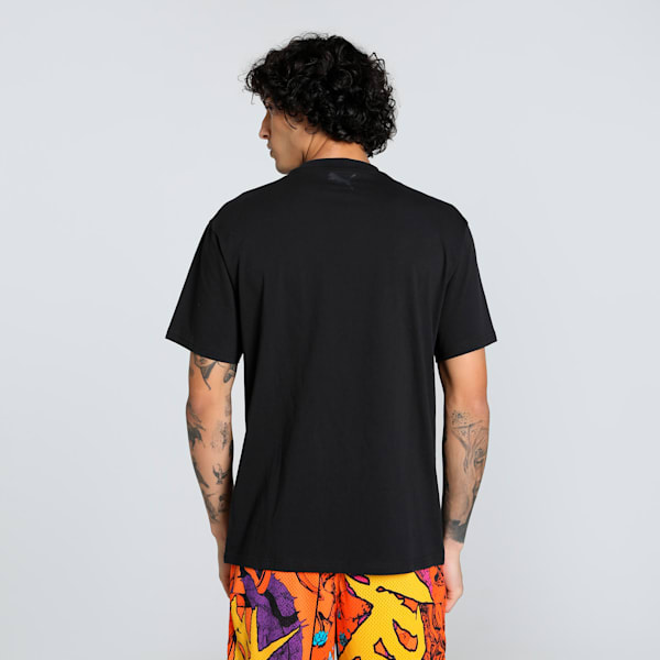Melo Phoenix Men's Oversized Basketball Tee, PUMA Black, extralarge-IND