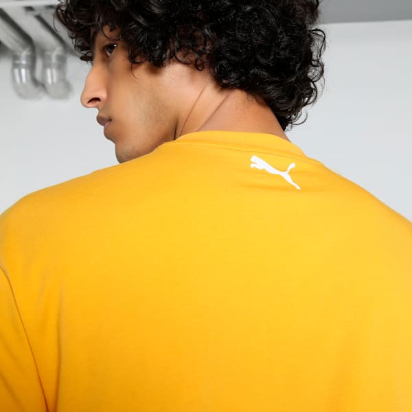 Melo Phoenix Men's Oversized Basketball Tee, Yellow Sizzle, extralarge-IND