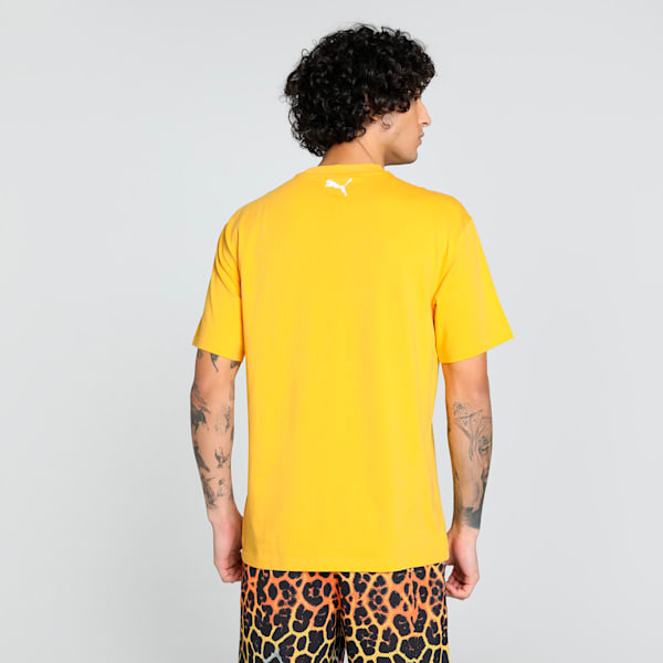 Melo Phoenix Men's Oversized Basketball Tee, Yellow Sizzle, extralarge-IND