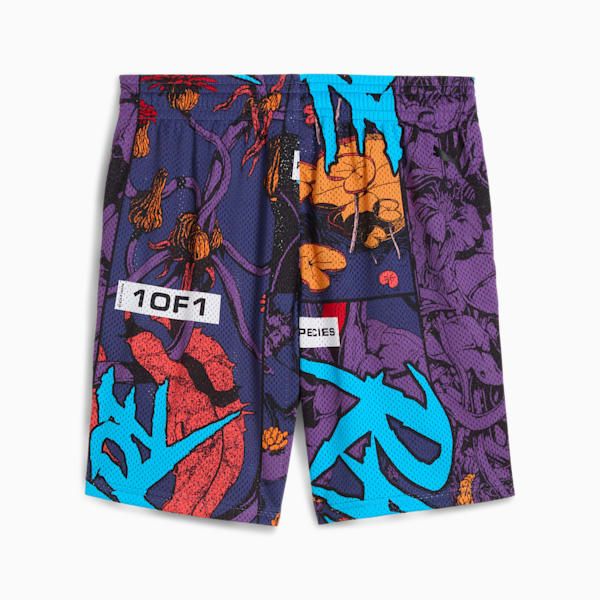 PUMA x LAMELO BALL Phoenix Men's Shorts, Blue Crystal-AOP, extralarge
