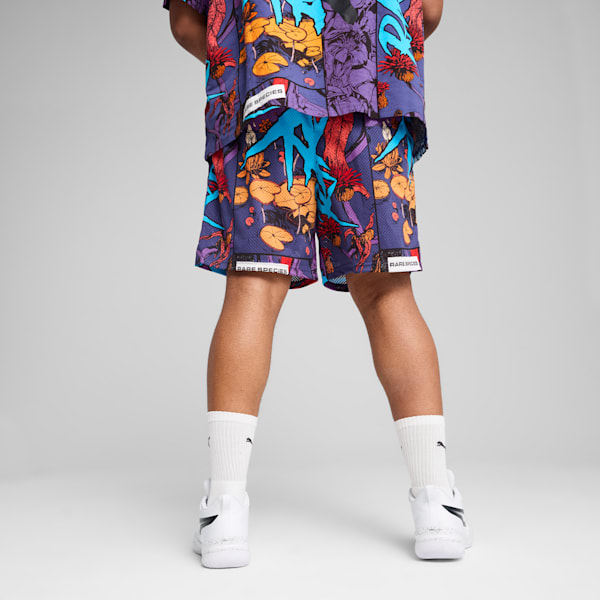 Shorts de básquet Melo Phoenix para hombre, Blue Crystal-AOP, extralarge