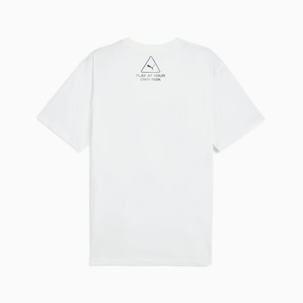 Scoot Caution Men's Graphic Tee, PUMA White, extralarge