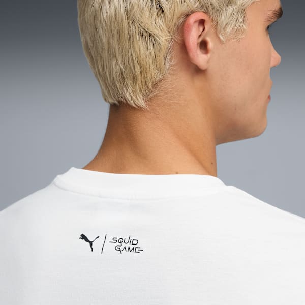 Playera PUMA x SQUID GAME para hombre, PUMA White, extralarge