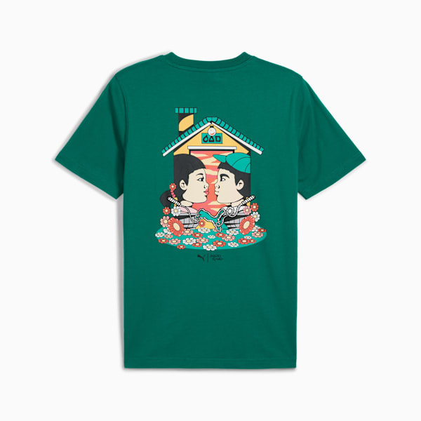 Playera PUMA x SQUID GAME para hombre, Wild Green, extralarge