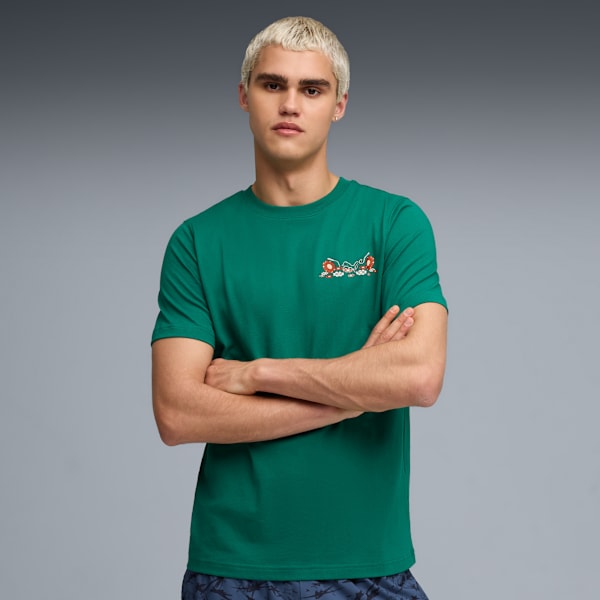 Playera PUMA x SQUID GAME para hombre, Wild Green, extralarge
