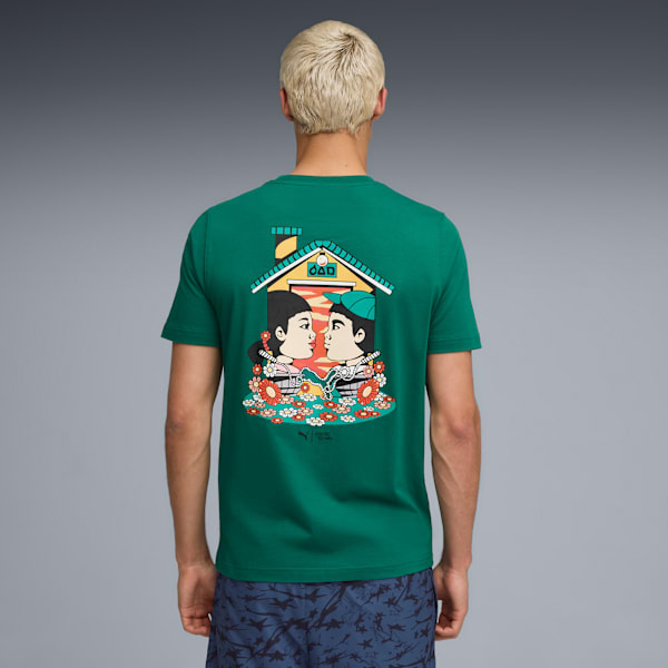 Playera PUMA x SQUID GAME para hombre, Wild Green, extralarge