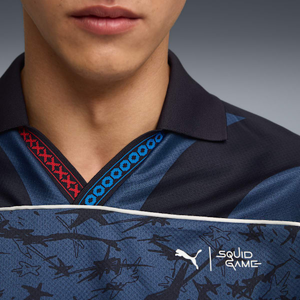 Camiseta estampada PUMA x SQUID GAME para hombre, New Navy, extralarge
