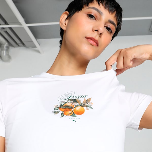 GRAPHICS Fruity Women's Crop Tee, PUMA White, extralarge-IND