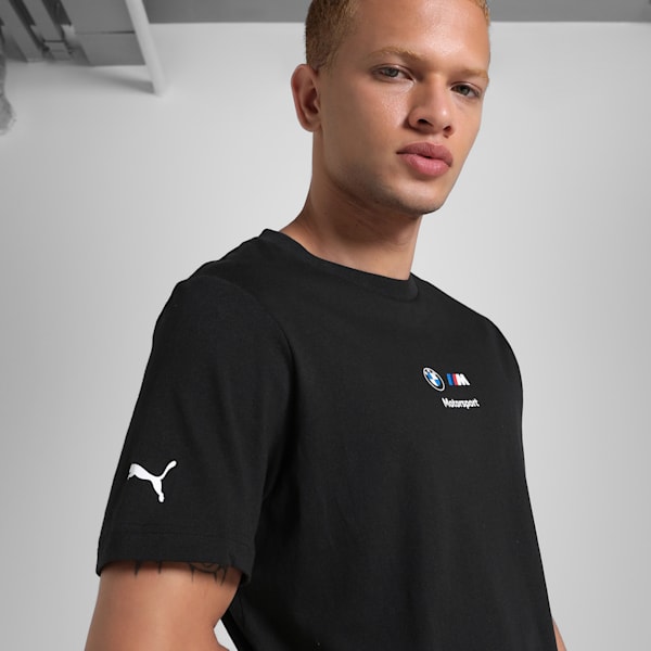 BMW M Motorsport Car Men's Graphic Tee, PUMA Black, extralarge-IND