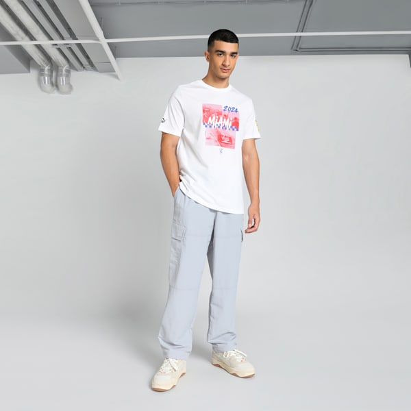 Scuderia Ferrari Miami Men's Tee, PUMA White, extralarge-IND