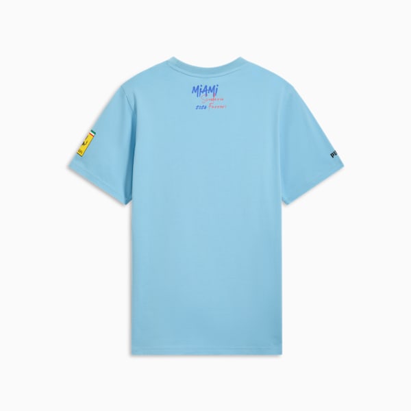 Camiseta Scuderia Ferrari Miami para hombre, Lazor Blue, extralarge