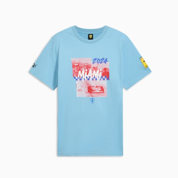 Camiseta Scuderia Ferrari Miami para hombre, Lazor Blue, extralarge