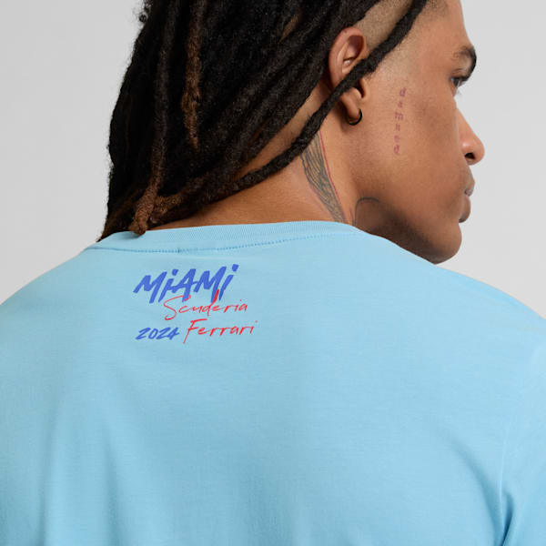 Camiseta Scuderia Ferrari Miami para hombre, Lazor Blue, extralarge