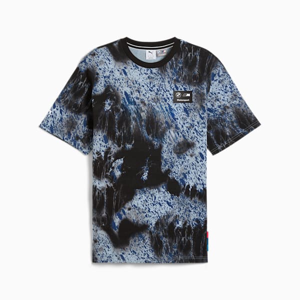 メンズ BMW MMS カラースプラッシュ AOP 半袖 Tシャツ, PUMA Black, extralarge-JPN
