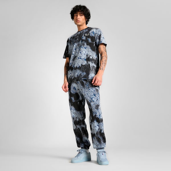 BMW M Motorsport Colour Splash All-over Print Men's Tee, PUMA Black, extralarge-IND