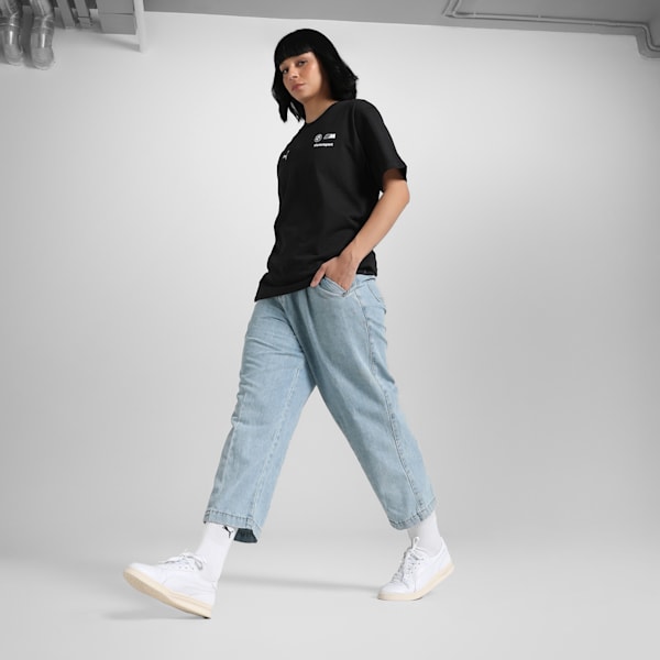 BMW M Motorsport Coloursplash Women's Relaxed Fit Tee, PUMA Black, extralarge-IND