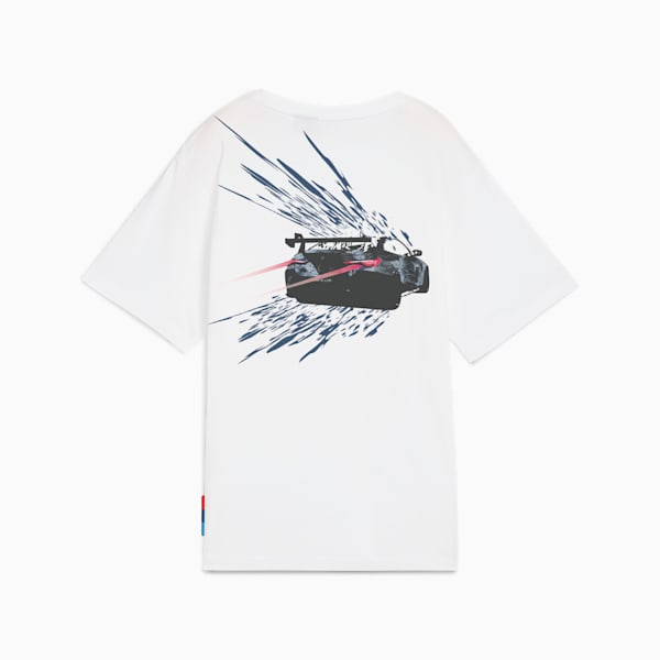 BMW M Motorsport Coloursplash Women's Relaxed Fit Tee, PUMA White, extralarge-IND