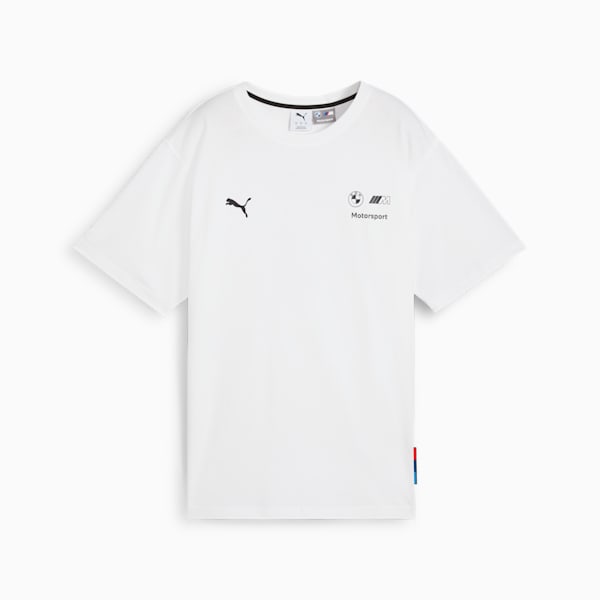 BMW M Motorsport Coloursplash Women's Relaxed Fit Tee, PUMA White, extralarge-IND