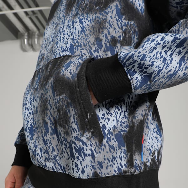 BMW M Motorsport Colour Splash All-over Print Men's Relaxed Fit Hoodie, PUMA Black, extralarge-IND