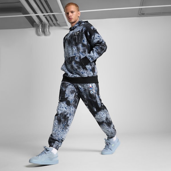 BMW M Motorsport Colour Splash All-over Print Men's Relaxed Fit Hoodie, PUMA Black, extralarge-IND