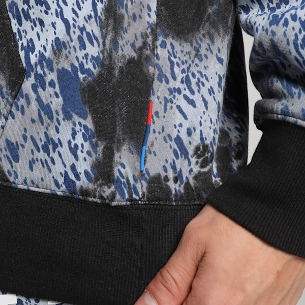 BMW M Motorsport Colour Splash All-over Print Men's Relaxed Fit Hoodie, PUMA Black, extralarge-IND