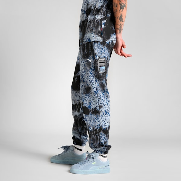 BMW M Motorsport Colour Splash All-over Print Men's Sweat Pants, PUMA Black, extralarge-IND