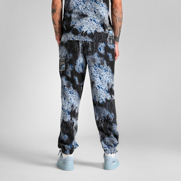 BMW M Motorsport Colour Splash All-over Print Men's Sweat Pants, PUMA Black, extralarge-IND