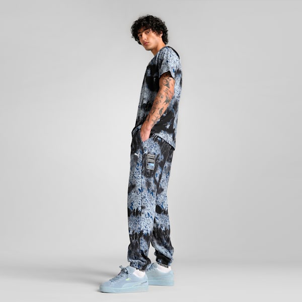 BMW M Motorsport Colour Splash All-over Print Men's Sweat Pants, PUMA Black, extralarge-IND