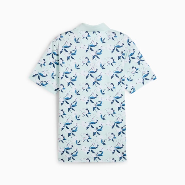 メンズ ゴルフ PUMA x ARNOLD PALMER スプリング フローラル 半袖 ポロシャツ, Peaceful Blue, extralarge-JPN