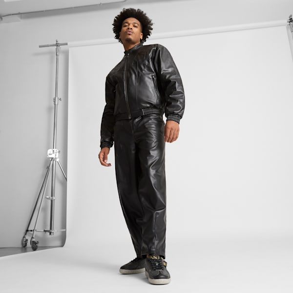Super PUMA Pleather Pants, PUMA Black, extralarge