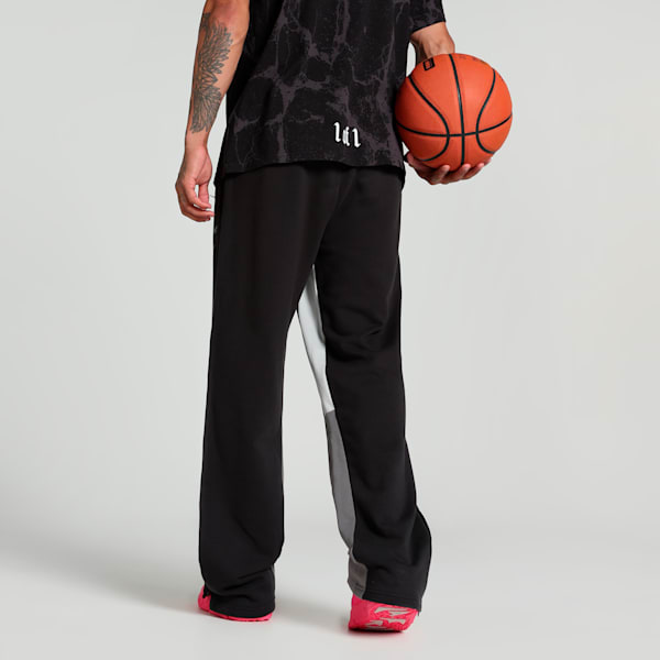 HOOPS x LAFRANCÉ Written in Chrome Men's Relaxed Fit Basketball Pants, PUMA Black, extralarge-IND