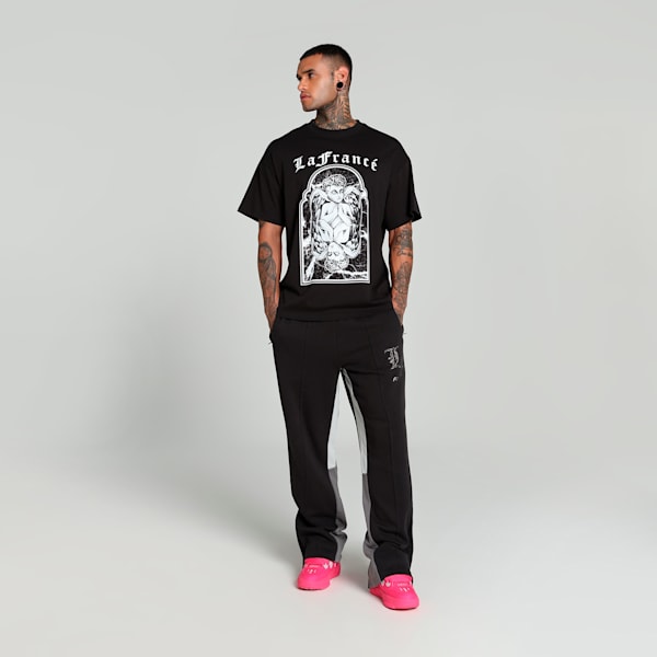 HOOPS x LAFRANCÉ Written in Chrome Relaxed Fit Basketball Tee, PUMA Black, extralarge-IND