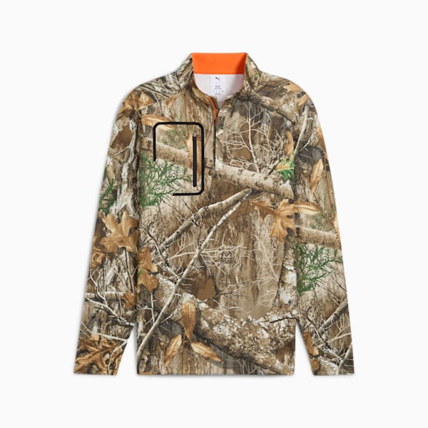メンズ ゴルフ PUMA x REALTREE クォータージップ トップス, Deep Forest, extralarge-JPN