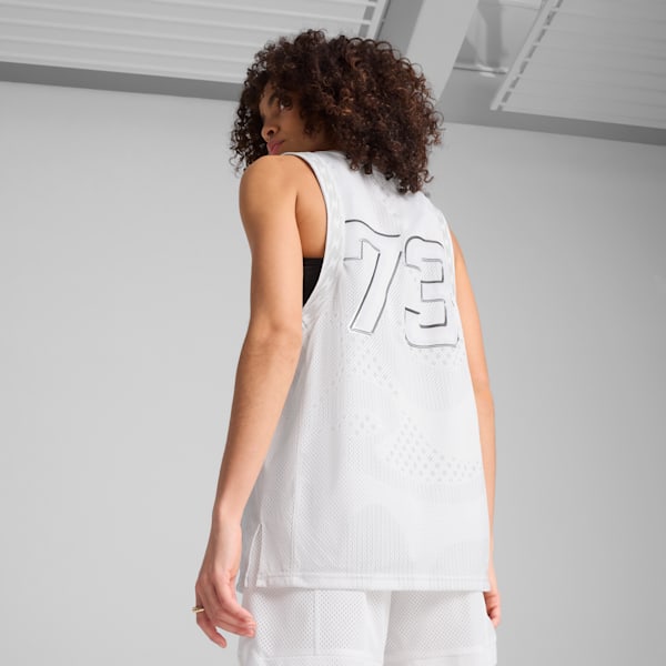 Jersey de básquetbol para mujer Jer-SHE, PUMA White-AOP, extralarge
