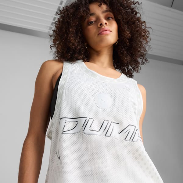 Jersey de básquetbol para mujer Jer-SHE, PUMA White-AOP, extralarge
