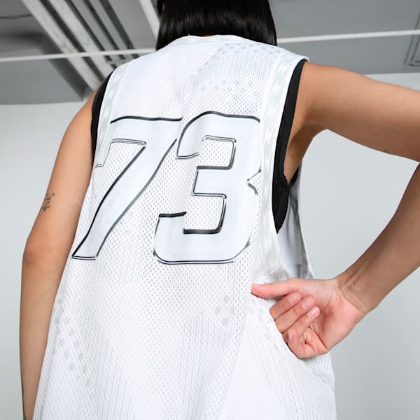 Jer-She Women's Basketball Jersey, PUMA White-AOP, extralarge-IND