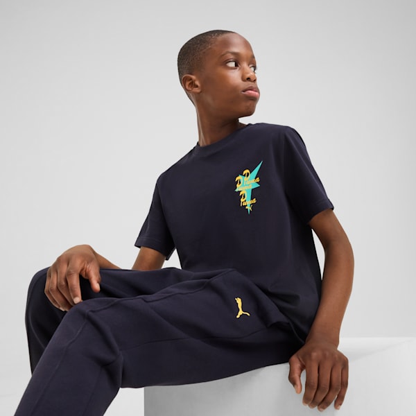 ROAD TO UNITY Big Kids' Tee, New Navy, extralarge