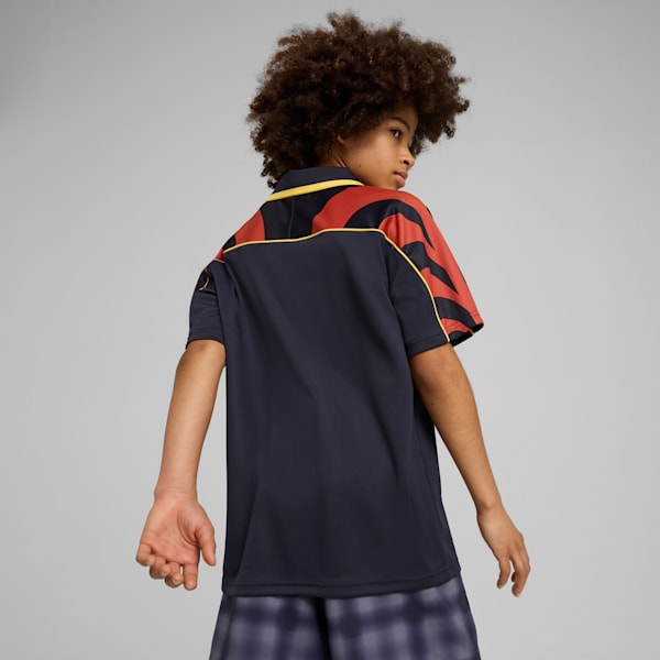 Playera de fútbol holgada Road To Unity para adolescentes, New Navy, extralarge