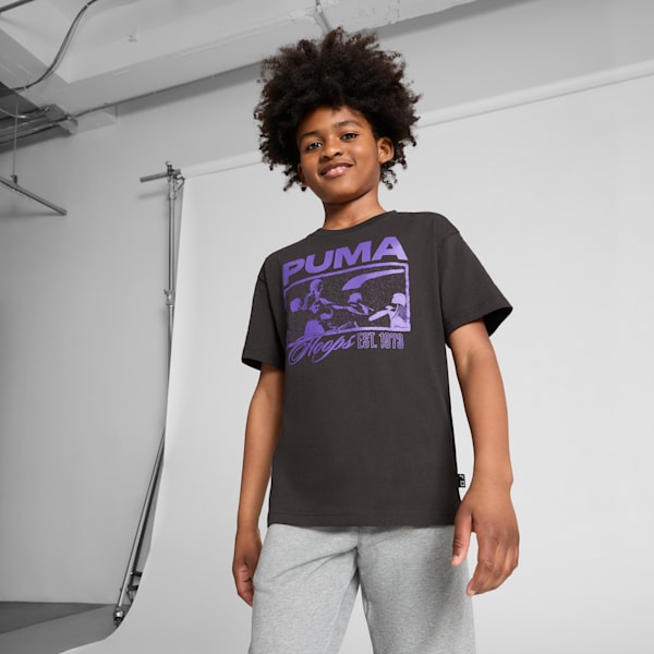 Rival Rage Big Kids' Tee I, PUMA Black, extralarge
