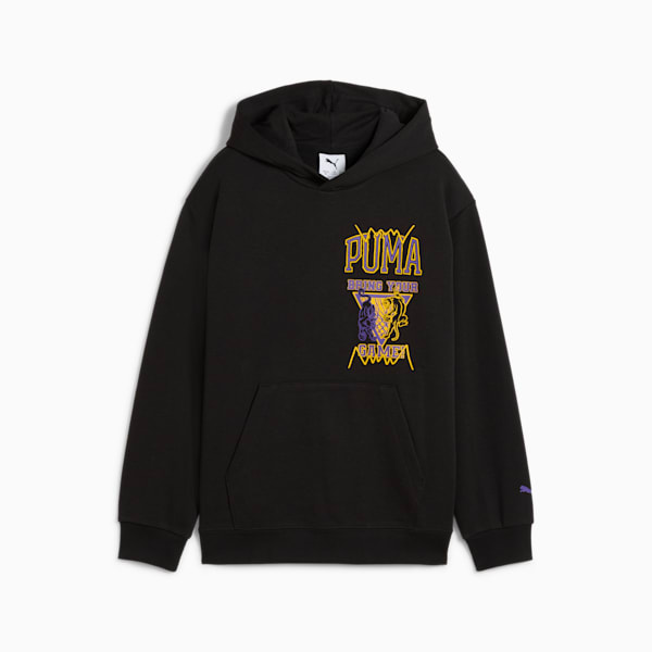 Sudadera con capucha para niños grandes Rival Rage, PUMA Black, extralarge