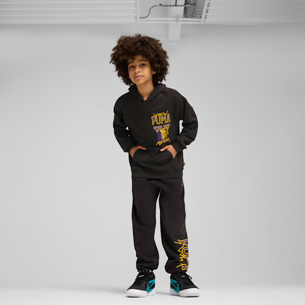 Sudadera con capucha para niños grandes Rival Rage, PUMA Black, extralarge