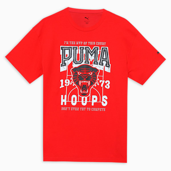 Rival Rage Youth Relaxed Fit Basketball Tee, For All Time Red, extralarge-IND